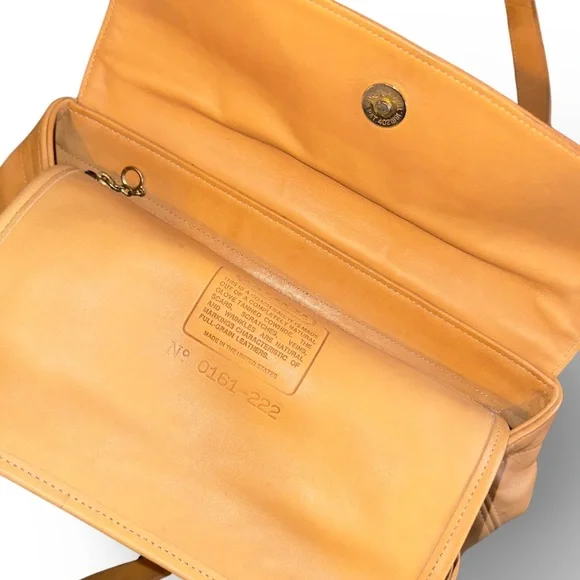 Coach Vintage Riverside Bag Made in USA British Tan No 0161-222 - Picture 4 of 11